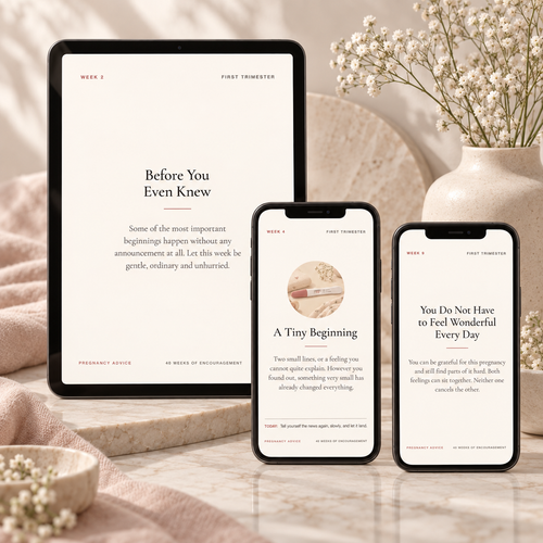 40 Weeks of Encouragement -  55 Pregnancy Motivation & Connection Cards