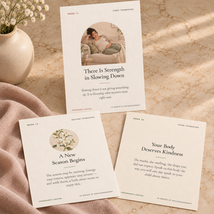 40 Weeks of Encouragement -  55 Pregnancy Motivation & Connection Cards