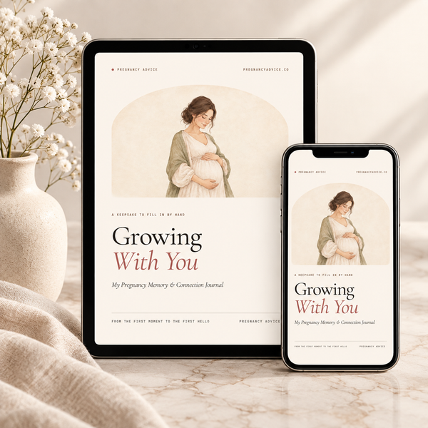Growing With You - Pregnancy Memory & Connection Journal